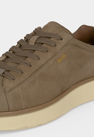 BOSS - Zapatillas deportivas bajas 'Bulton' en beige: lado