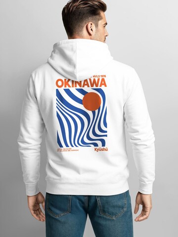 Neverless Zip-Up Hoodie 'Okinawa' in White