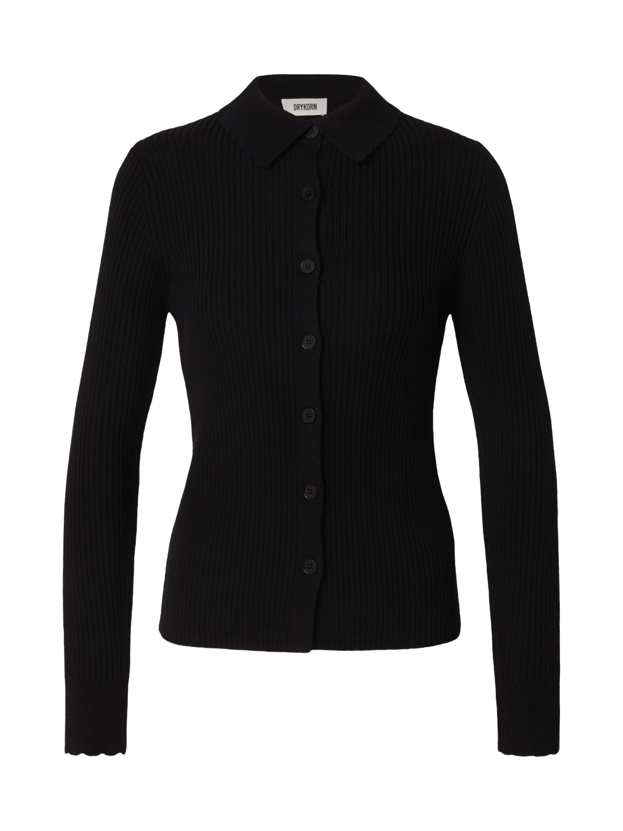 DRYKORN - Cárdigan 'ARHANYA' en negro: frente