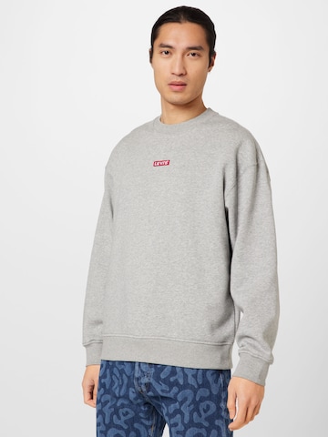 LEVI'S ® Sweatshirt 'Relaxed Baby Tab Crew' in Grey: front