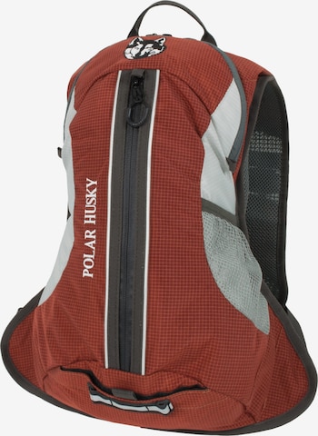 Polar Husky Backpack ' Faster ' in Red: front