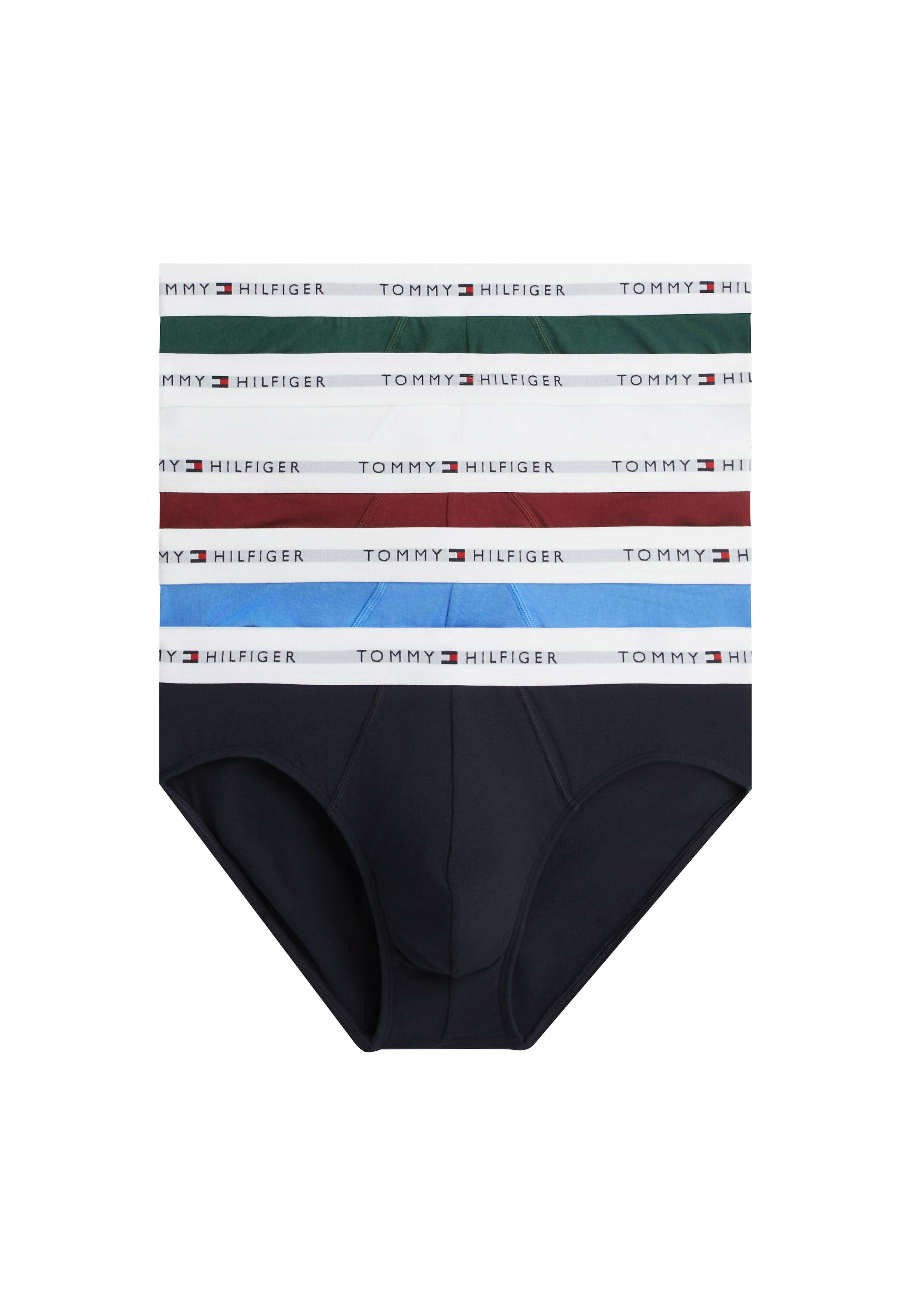 TOMMY HILFIGER - Cueca 'Repeat' em azul: frente