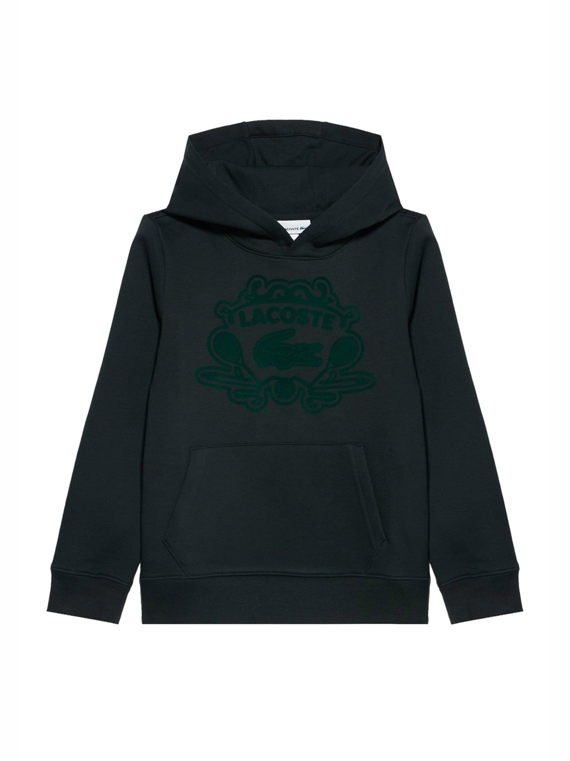 Sweat LACOSTE en noir : devant