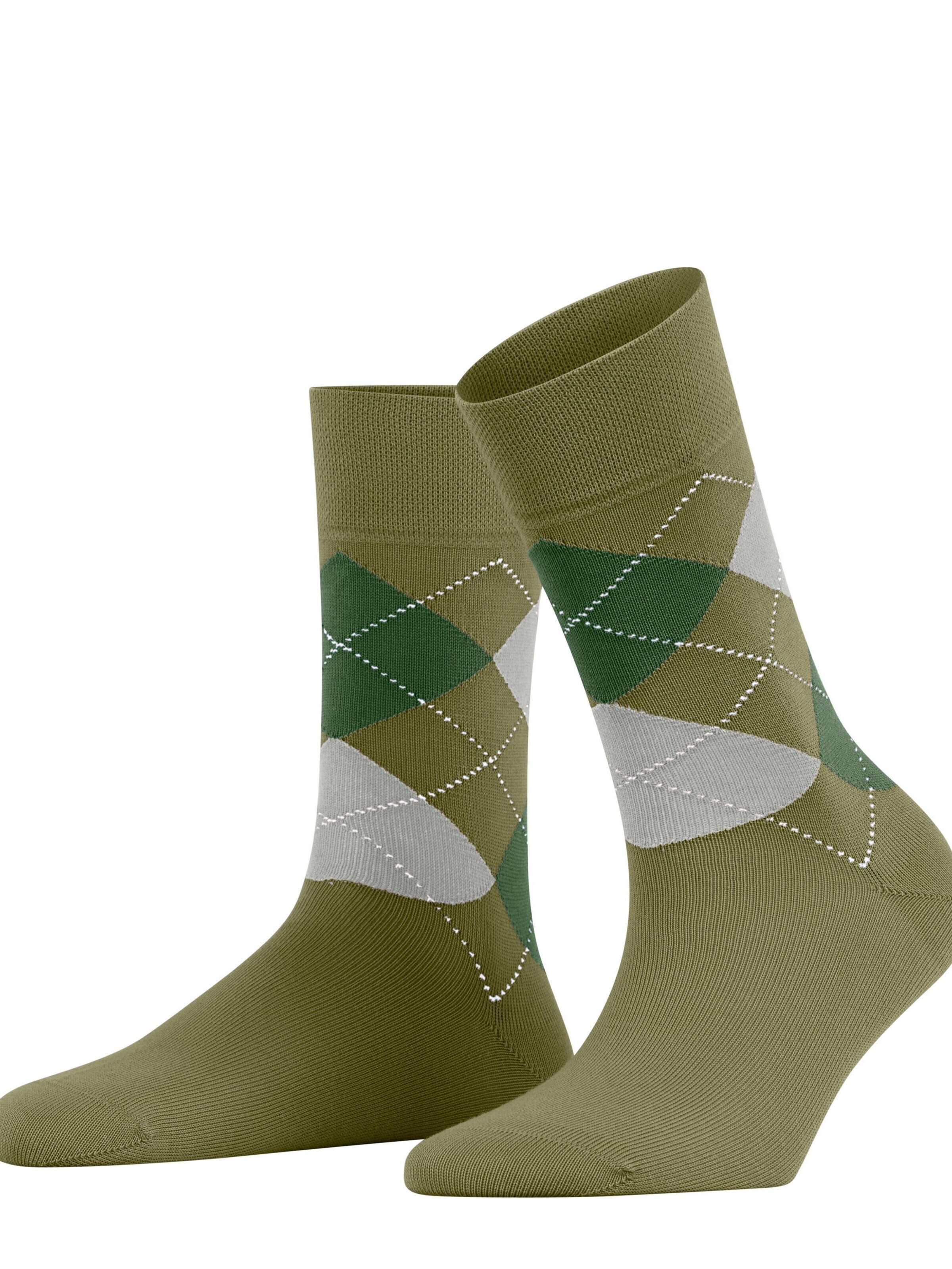 FALKE Socken 'Sensitive Argyle'‌‌‌‌‌ in Grün: Vorderseite