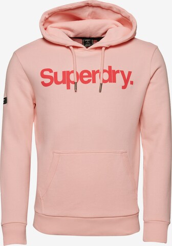 Sweat-shirt Superdry en rose : devant