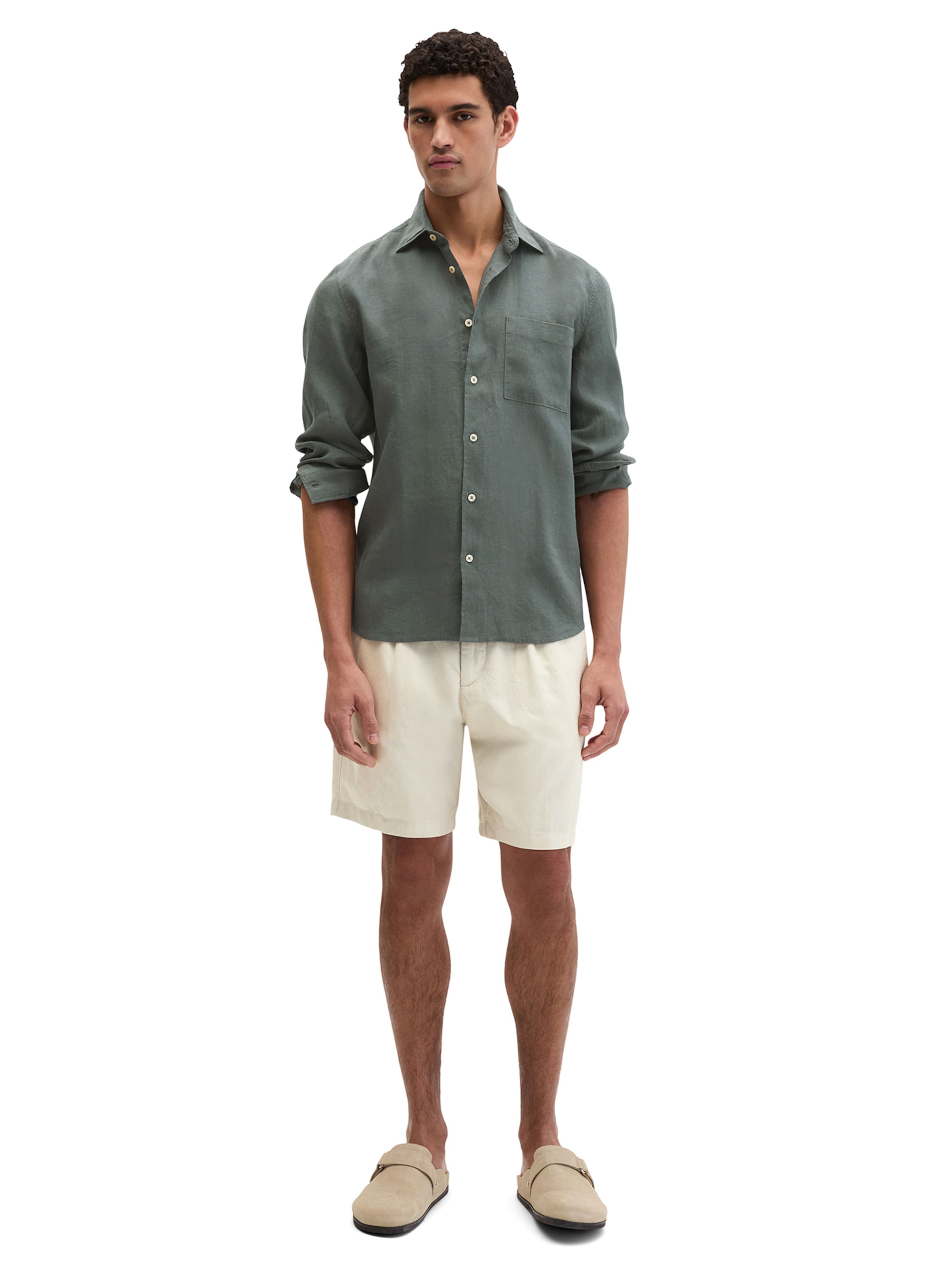 Marc O'Polo Regular fit Button Up Shirt in Green