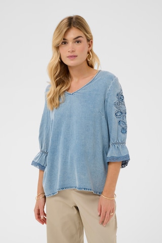 Cream Bluse 'CRBella' in Blau: Vorderseite
