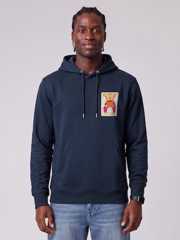 Felpa 'Tarot The Coffee' di Watapparel in blu: frontale