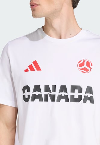 T-Shirt fonctionnel 'Canada' ADIDAS PERFORMANCE en blanc