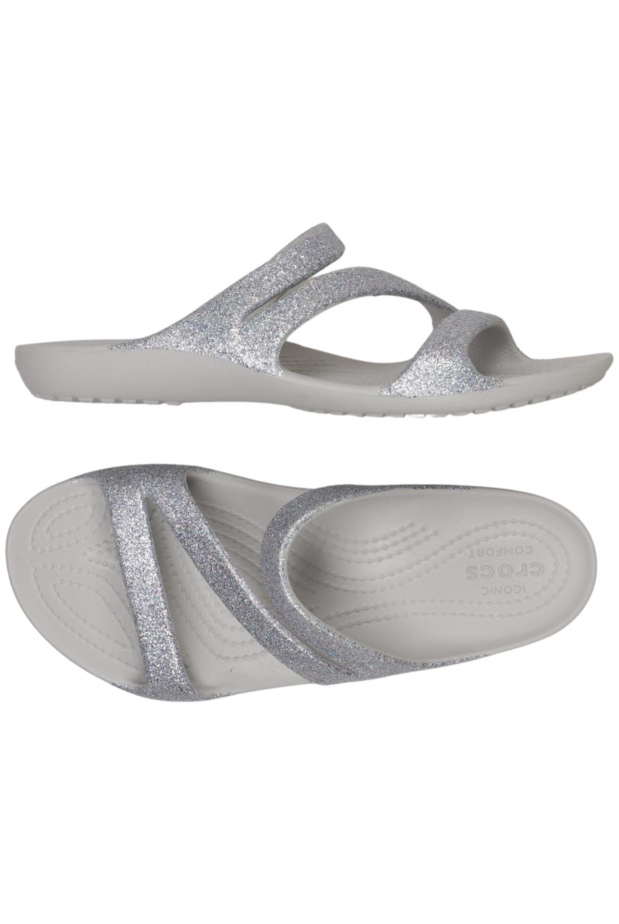 Crocs Sandals & High-Heeled Sandals in 38 in Silver: front
