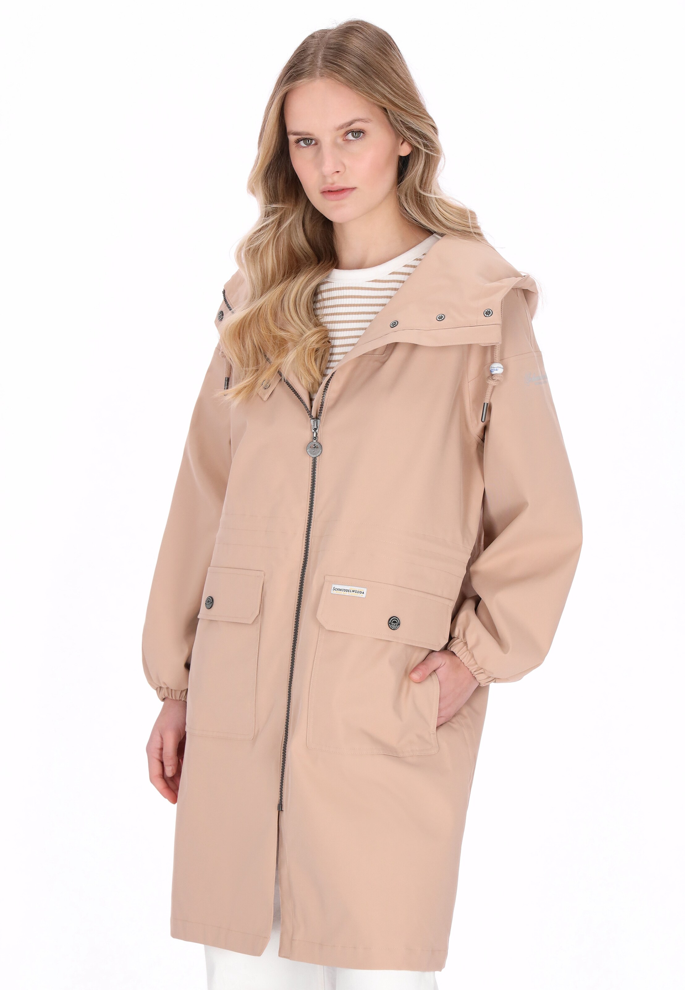 Schmuddelwedda - Abrigo de entretiempo en beige: frente