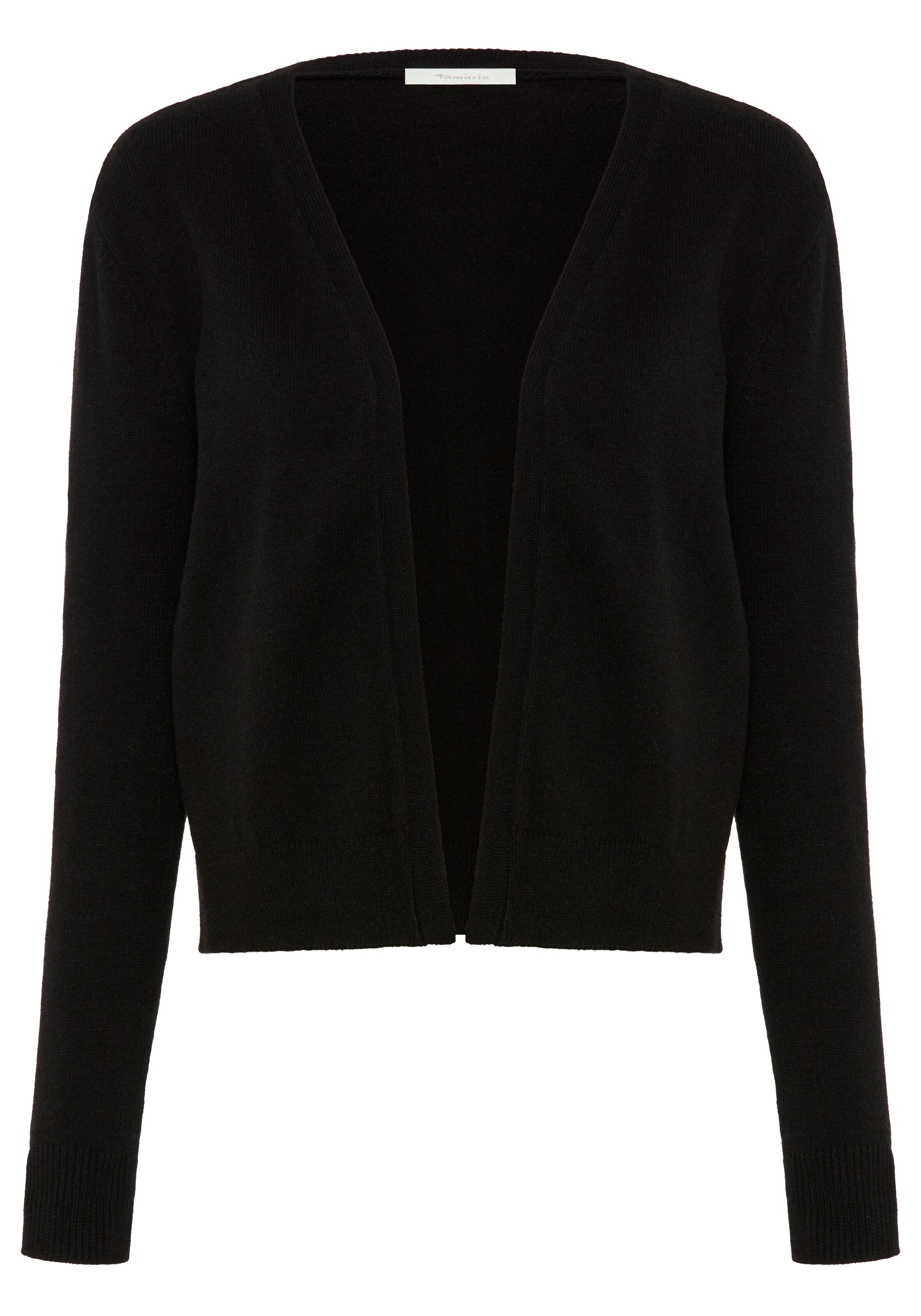 Tamaris Knit Cardigan in Black: front