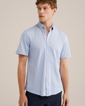 WE Fashion Slim fit Skjorta i blå: framsida