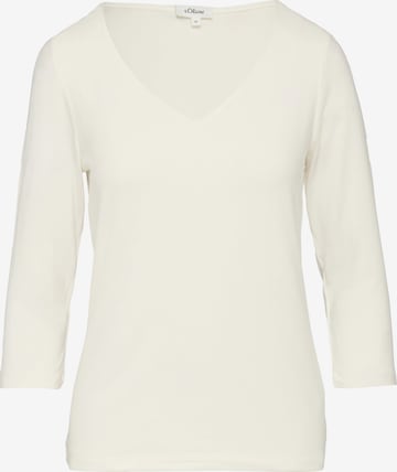 T-shirt s.Oliver en beige : devant