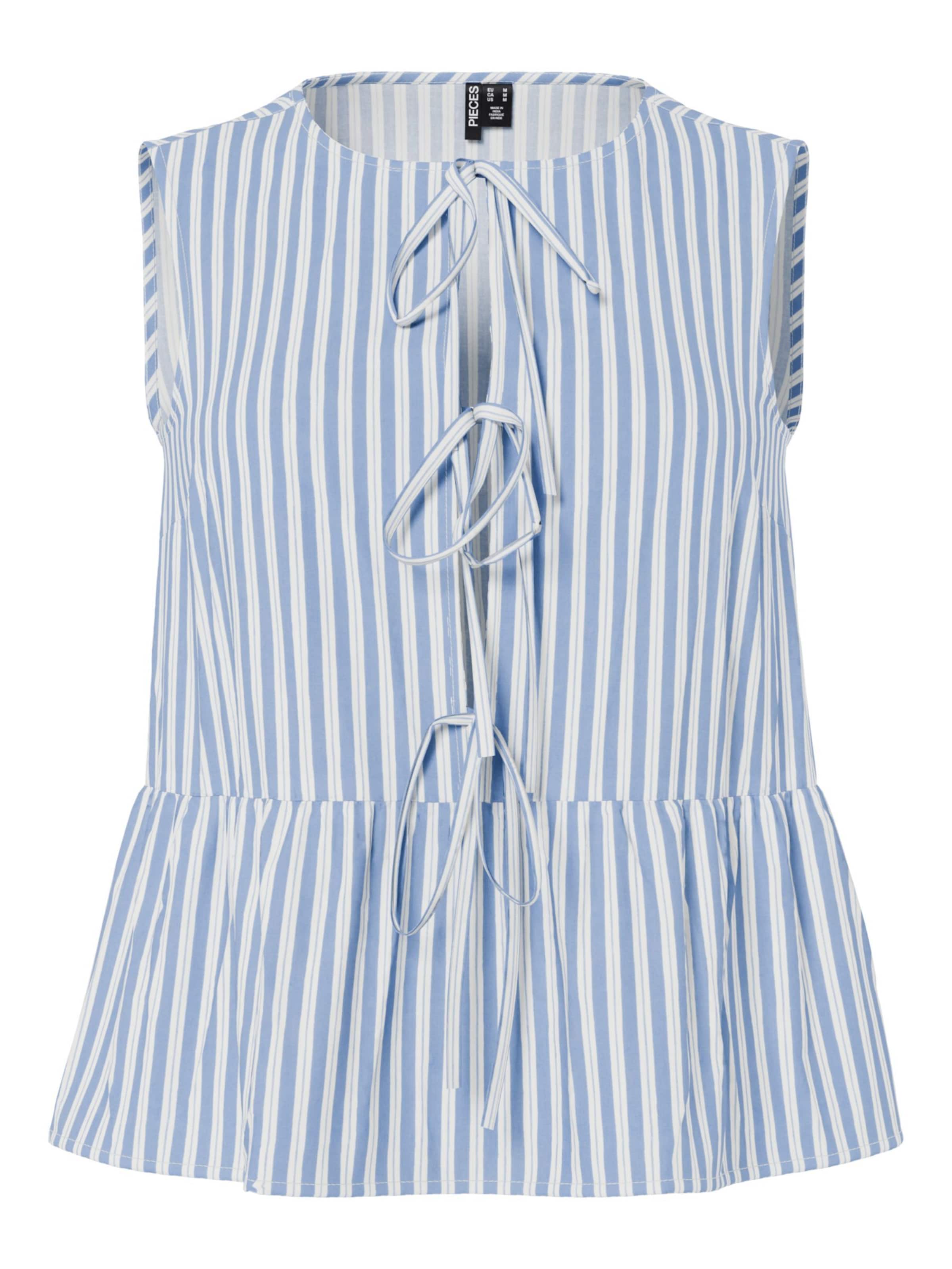 Chemisier 'PCJOLLY' PIECES en bleu : devant