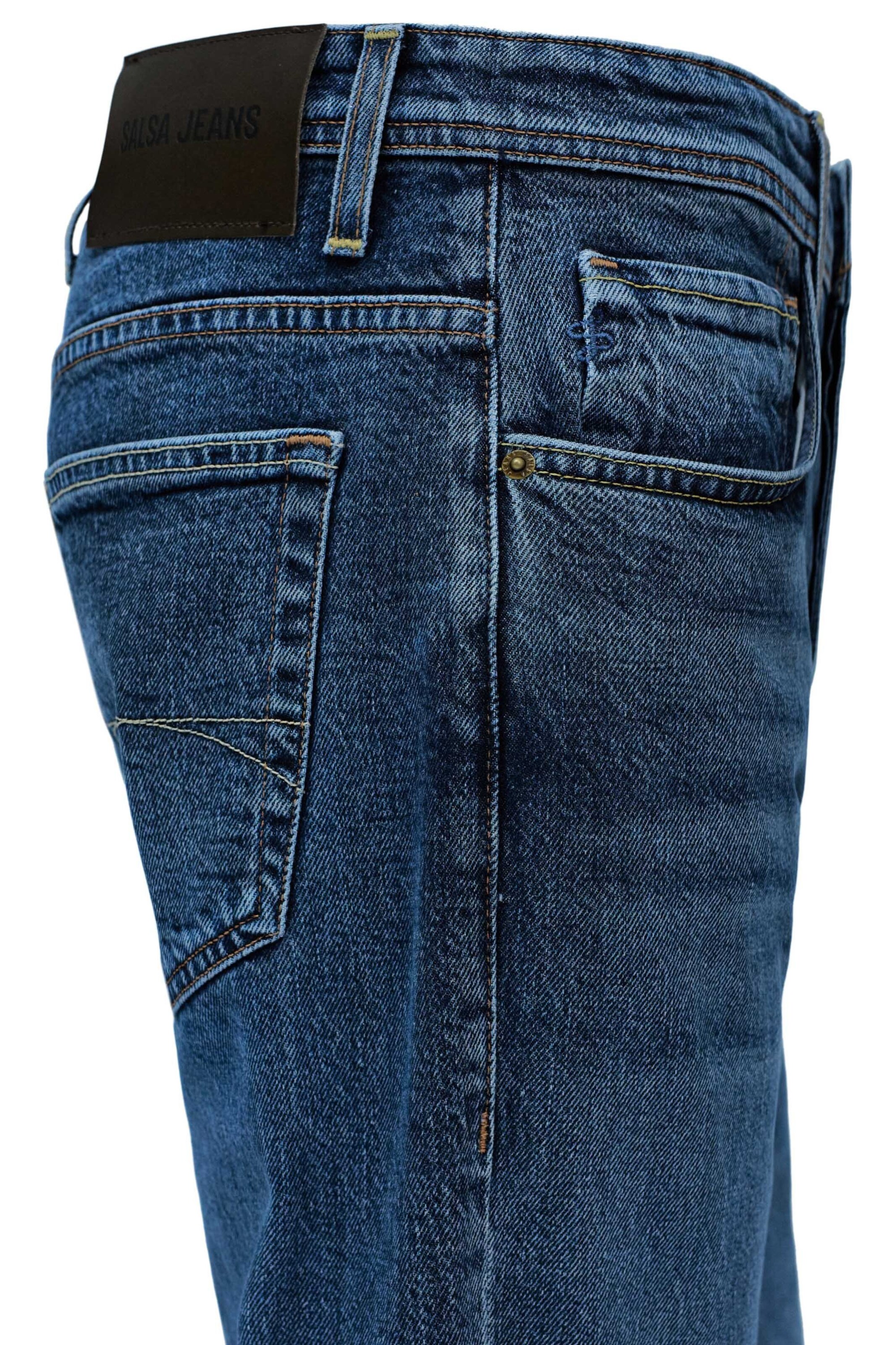 Salsa Jeans Tapered Jeans in Blauw