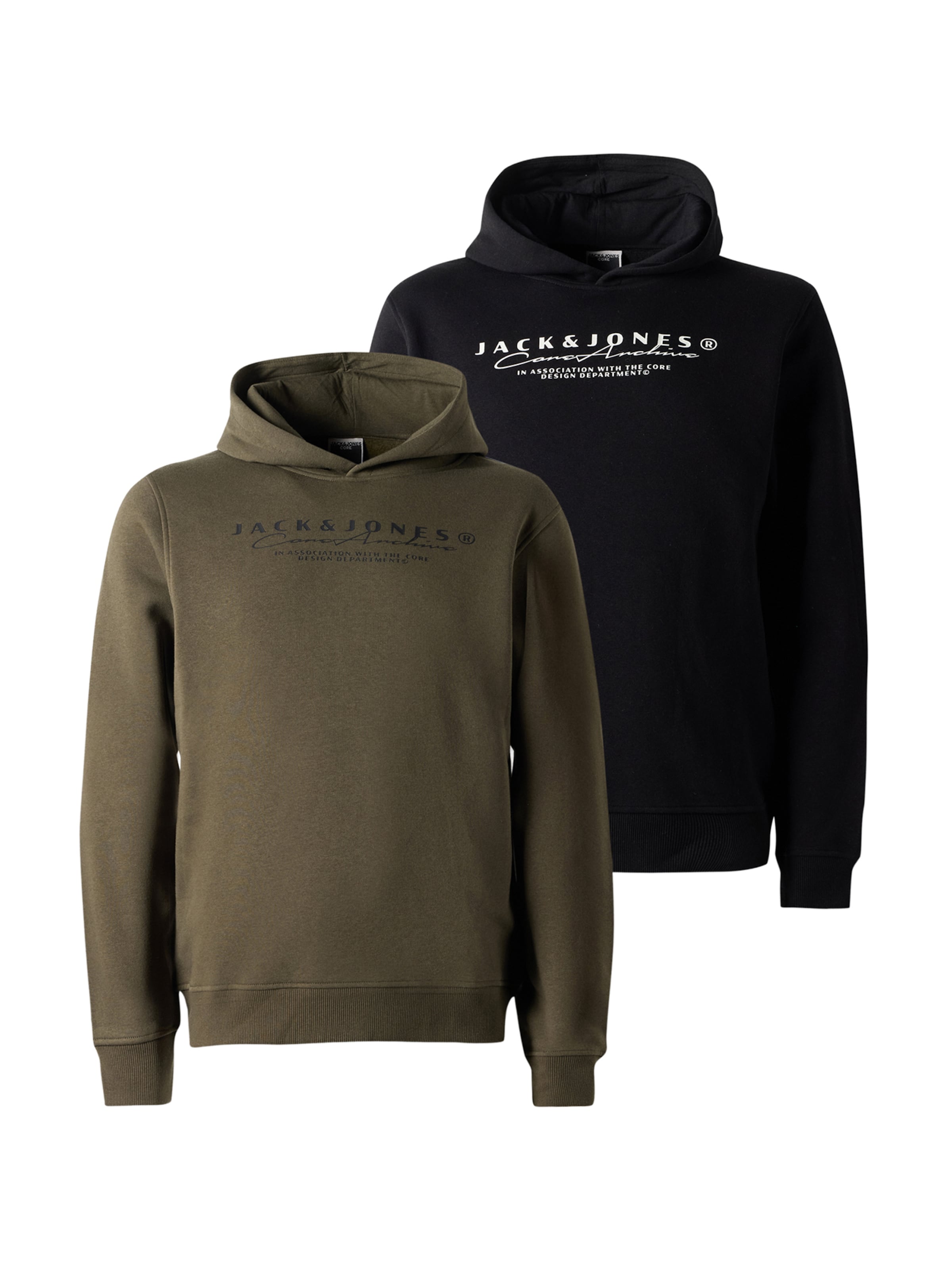 JACK & JONES Sweatshirt 'JCOPOINT' in Green: front