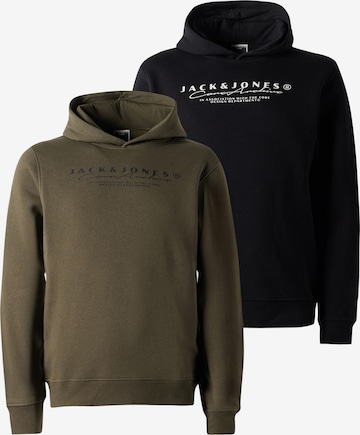 JACK & JONES Свитшот 'JCOPOINT' в Зеленый: спереди