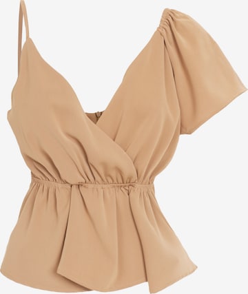 Influencer Top in Brown: front