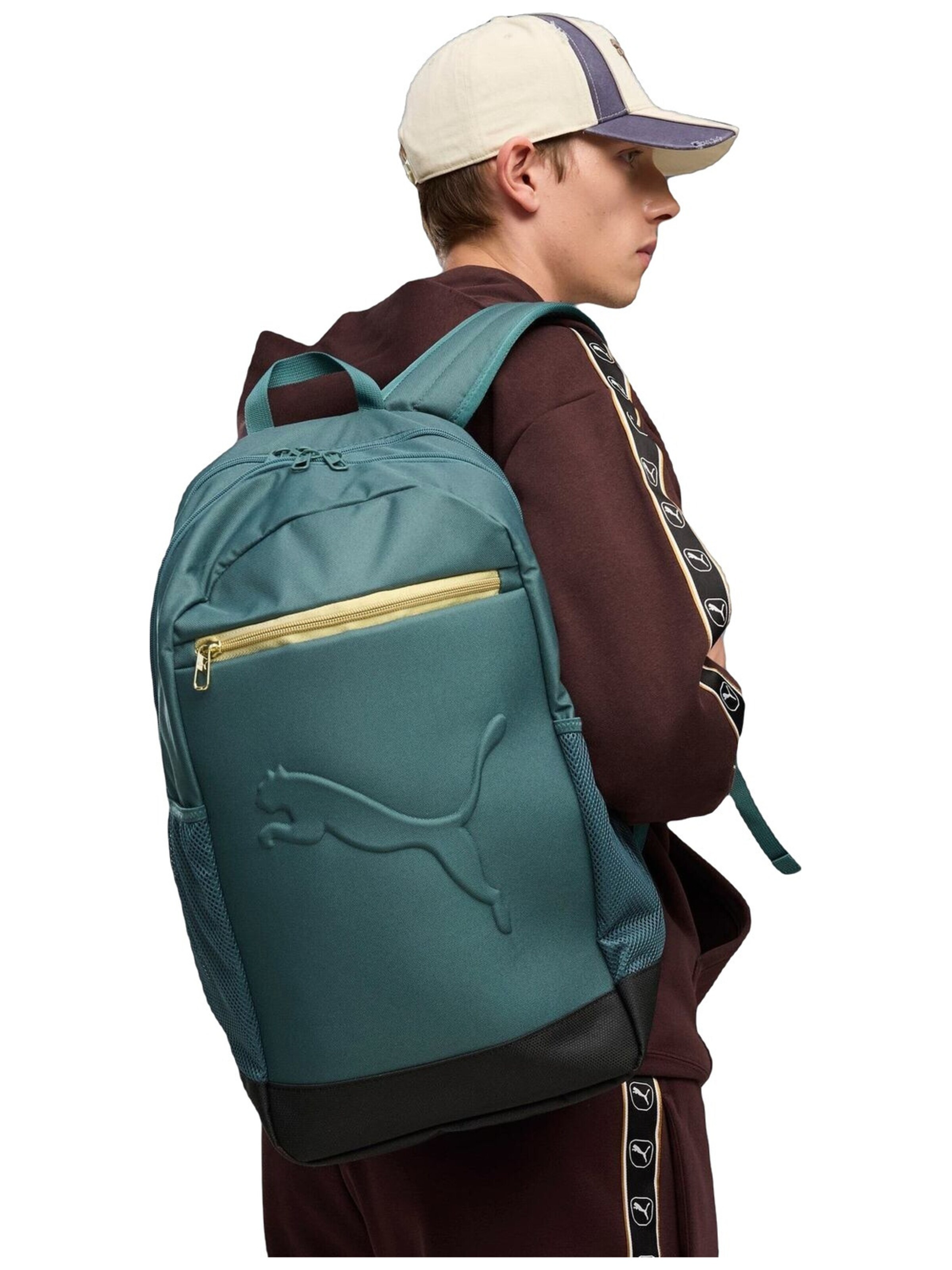 PUMA - Mochila 'Puma Buzz Backpack 28L' en verde: frente