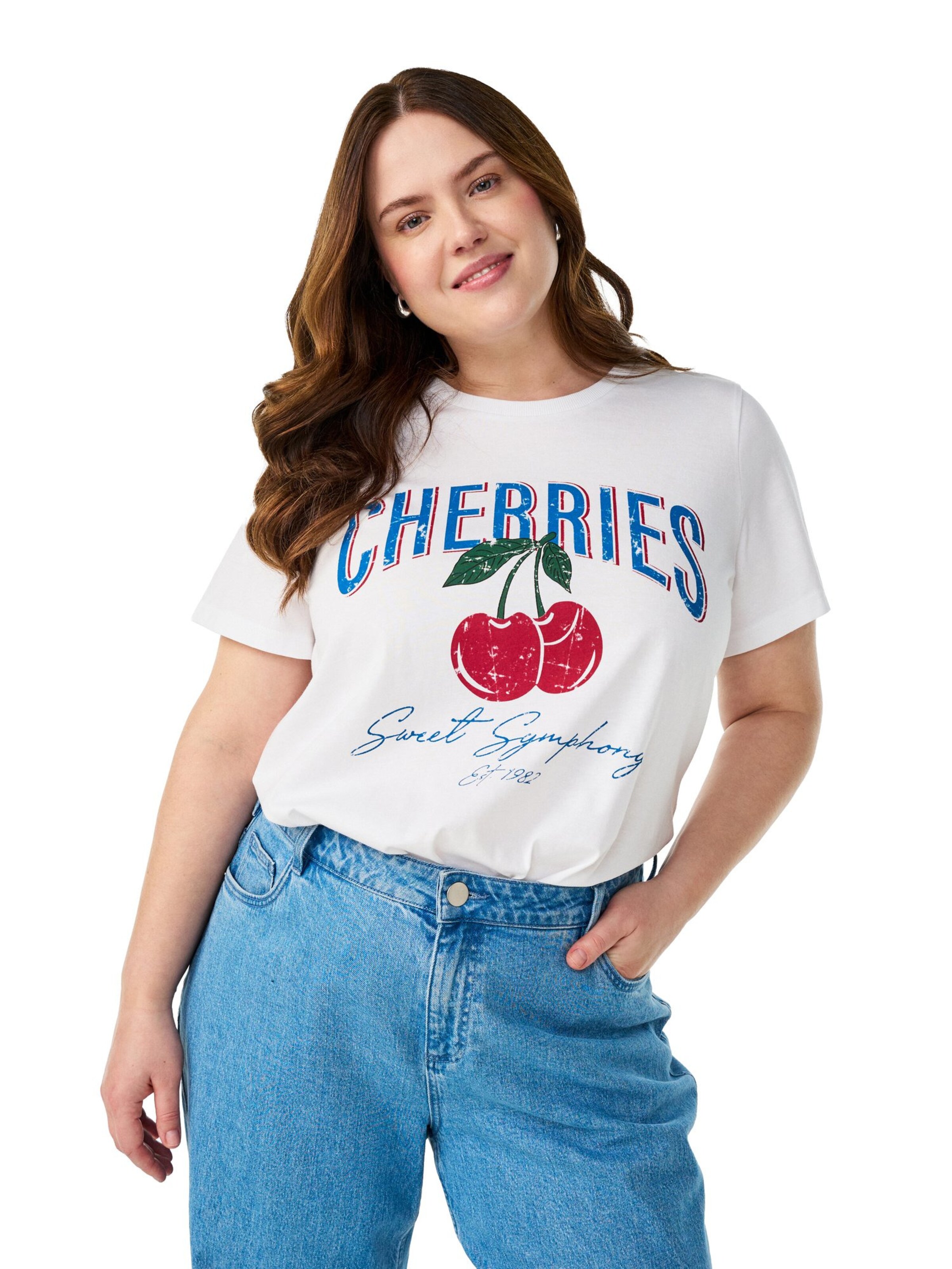 Zizzi Tričko 'MTEA' – bílá: přední strana