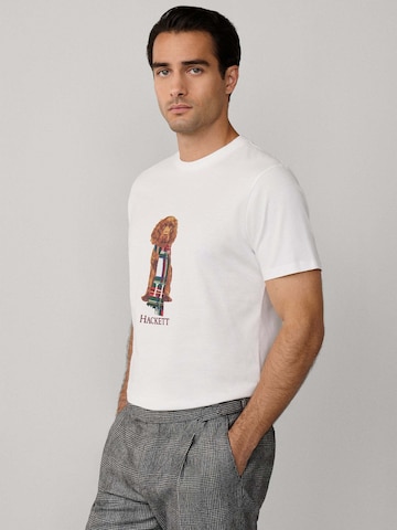 Maglietta 'Heritage Happy' di Hackett London in bianco