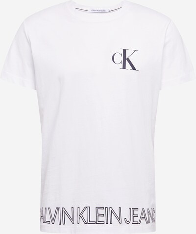 Tricou 'OUTLINE' Calvin Klein Jeans pe negru / alb, Vizualizare produs