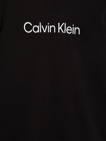 Calvin Klein Sweatshirt 'INST. LOGO REG. TERRY' in Schwarz