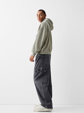 Bershka Loose fit Cargo Pants in Grey