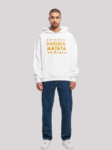 Sweat-shirt 'König der Löwen Hakuna Matata' F4NT4STIC en blanc