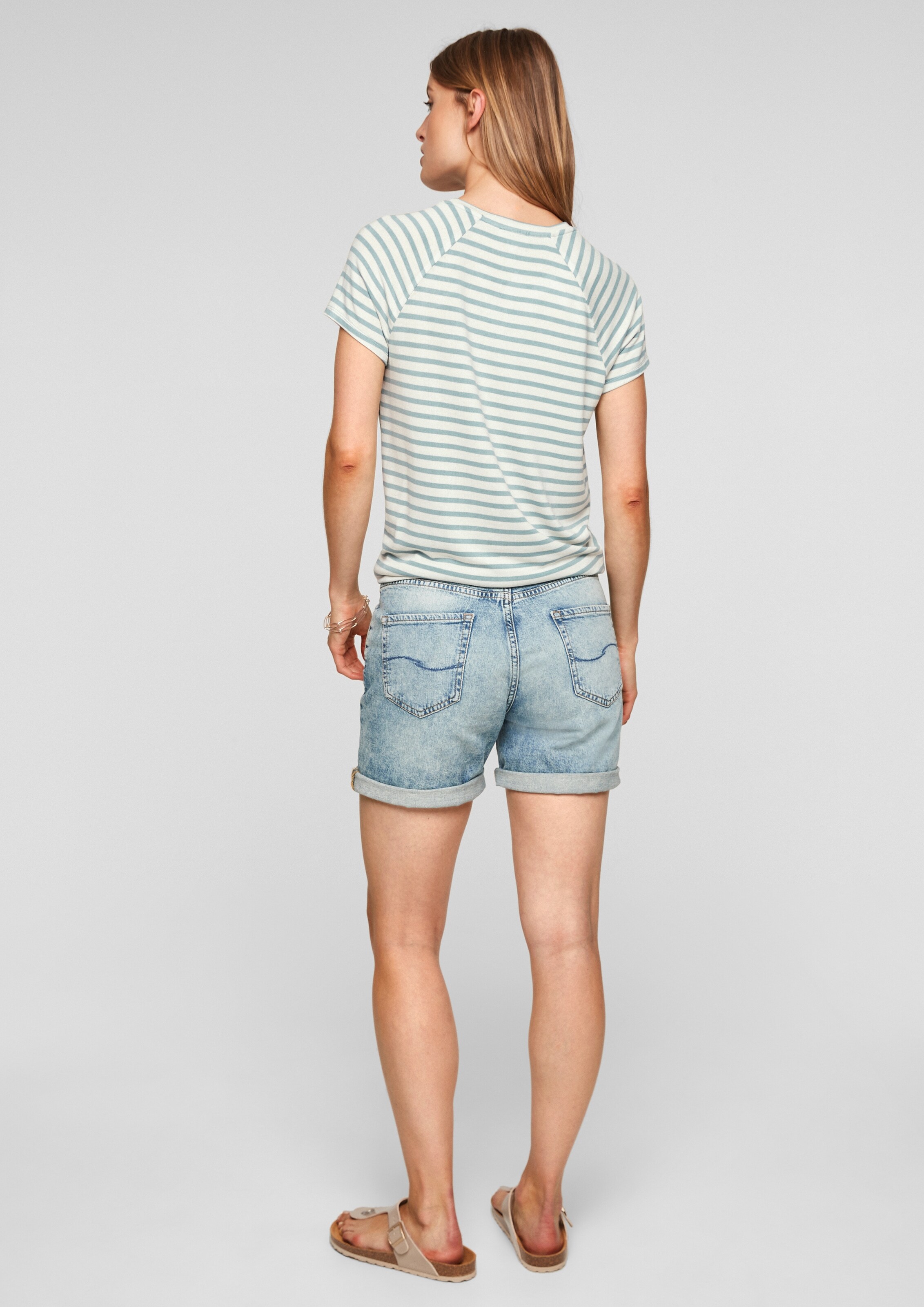 Frauen Shirts & Tops s.Oliver Shirt in Mint, Weiß - UT65535
