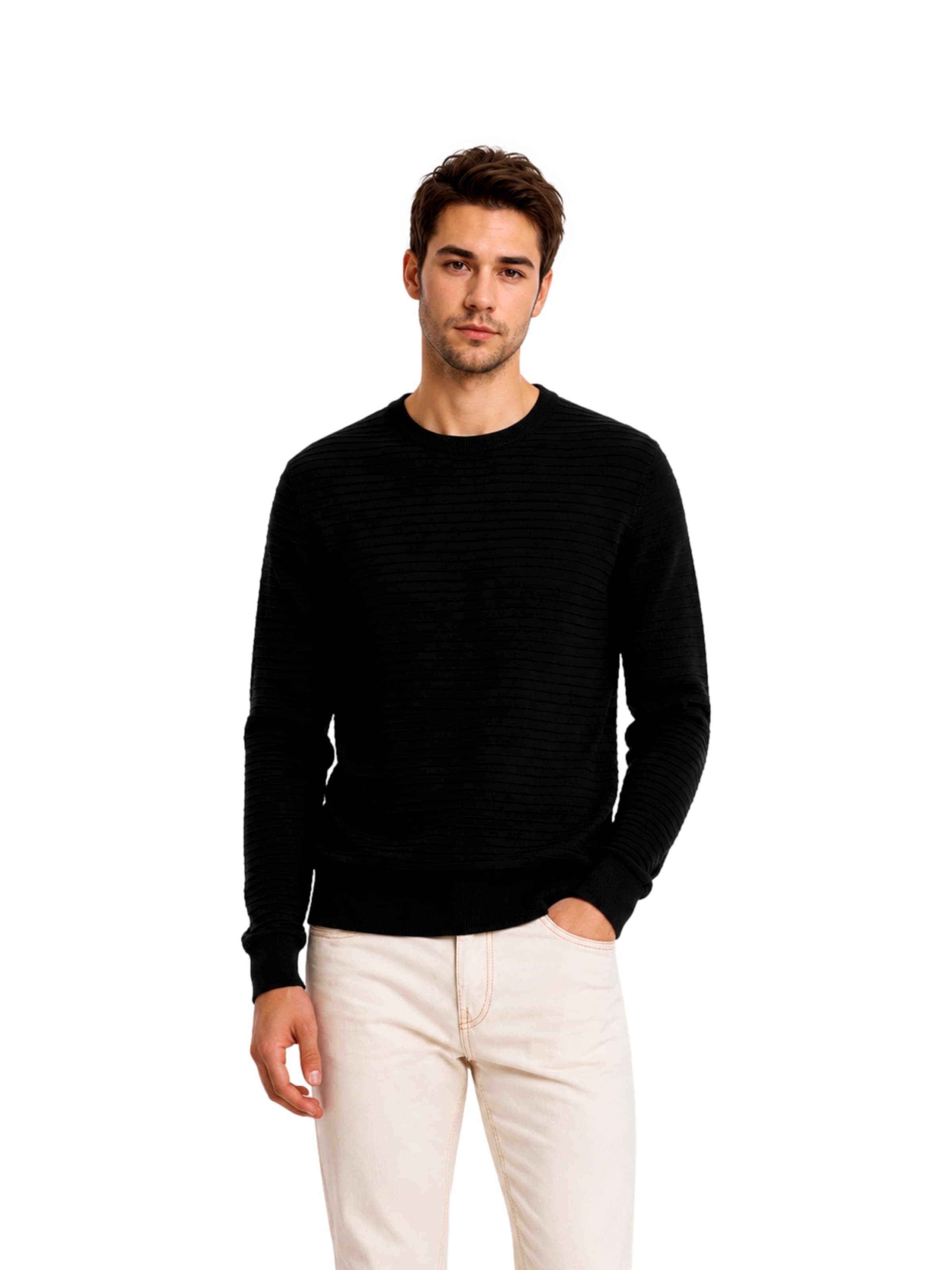 Only & Sons Pullover 'ONSSTORM' in Schwarz: Vorderseite