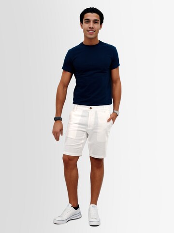 Regular Pantalon 'B799 ' INDICODE en blanc