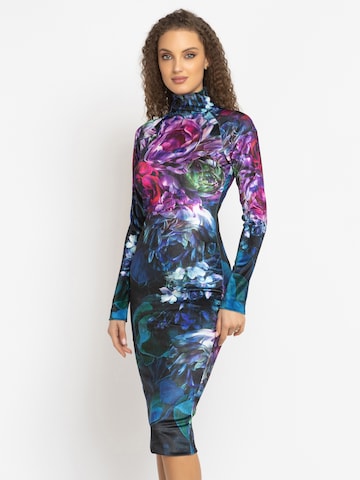 JIORO Jurk 'PEONIES' in Gemengde kleuren