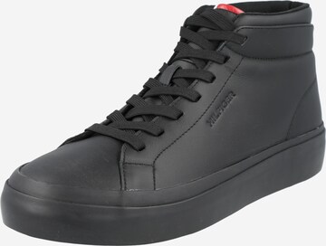 TOMMY HILFIGER Sneakers hoog in Zwart: voorkant