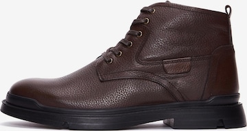 Bottines à lacets Derimod en marron : devant