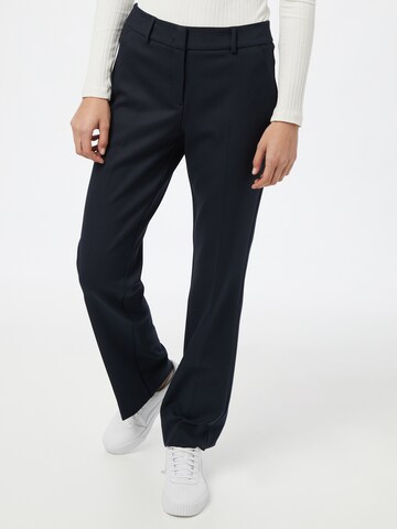 COMMA Regular Trousers with creases in Blue: front