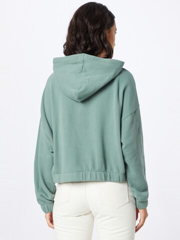 TOM TAILOR DENIM Zip-Up Hoodie in Green