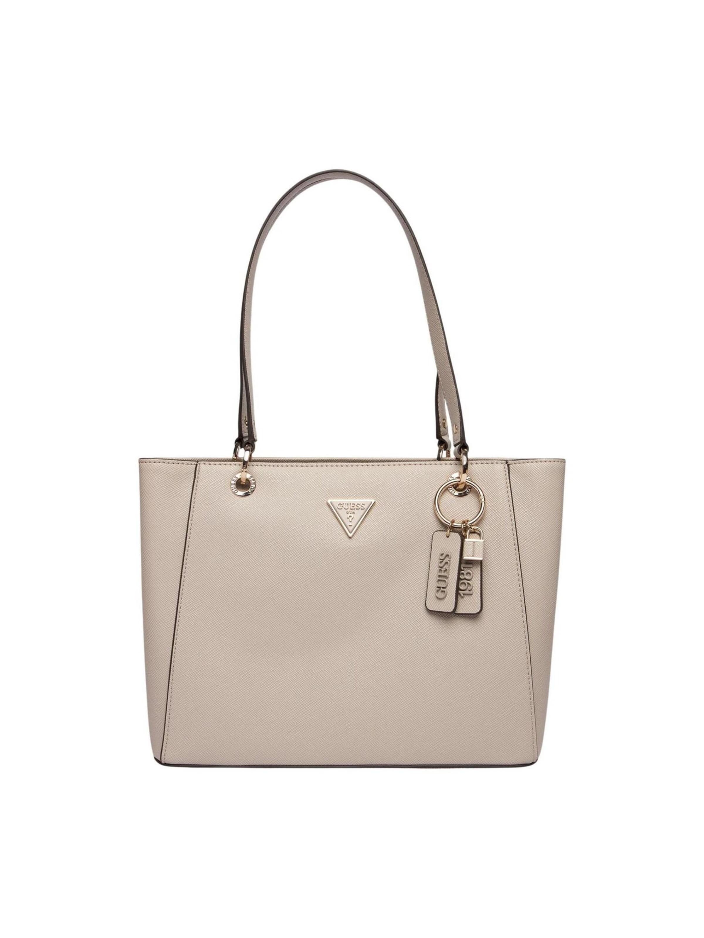 GUESS Schoudertas 'NOELLE II TOTE HWZG96 72250' in Grijs: voorkant