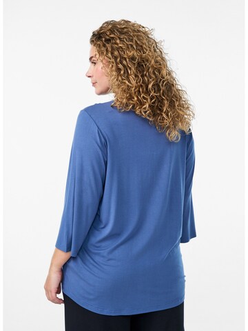 Camicia da notte 'Mhali' di Zizzi in blu