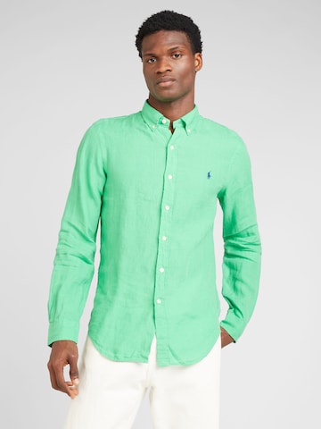 Polo Ralph Lauren Slim fit Ing - zöld: elől