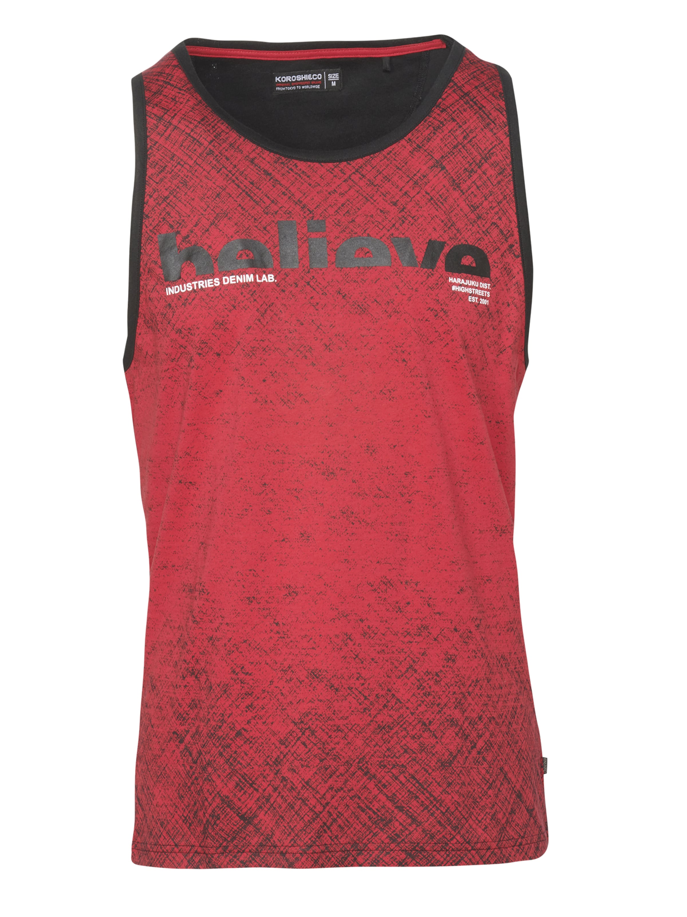 T-Shirt KOROSHI en rouge : devant
