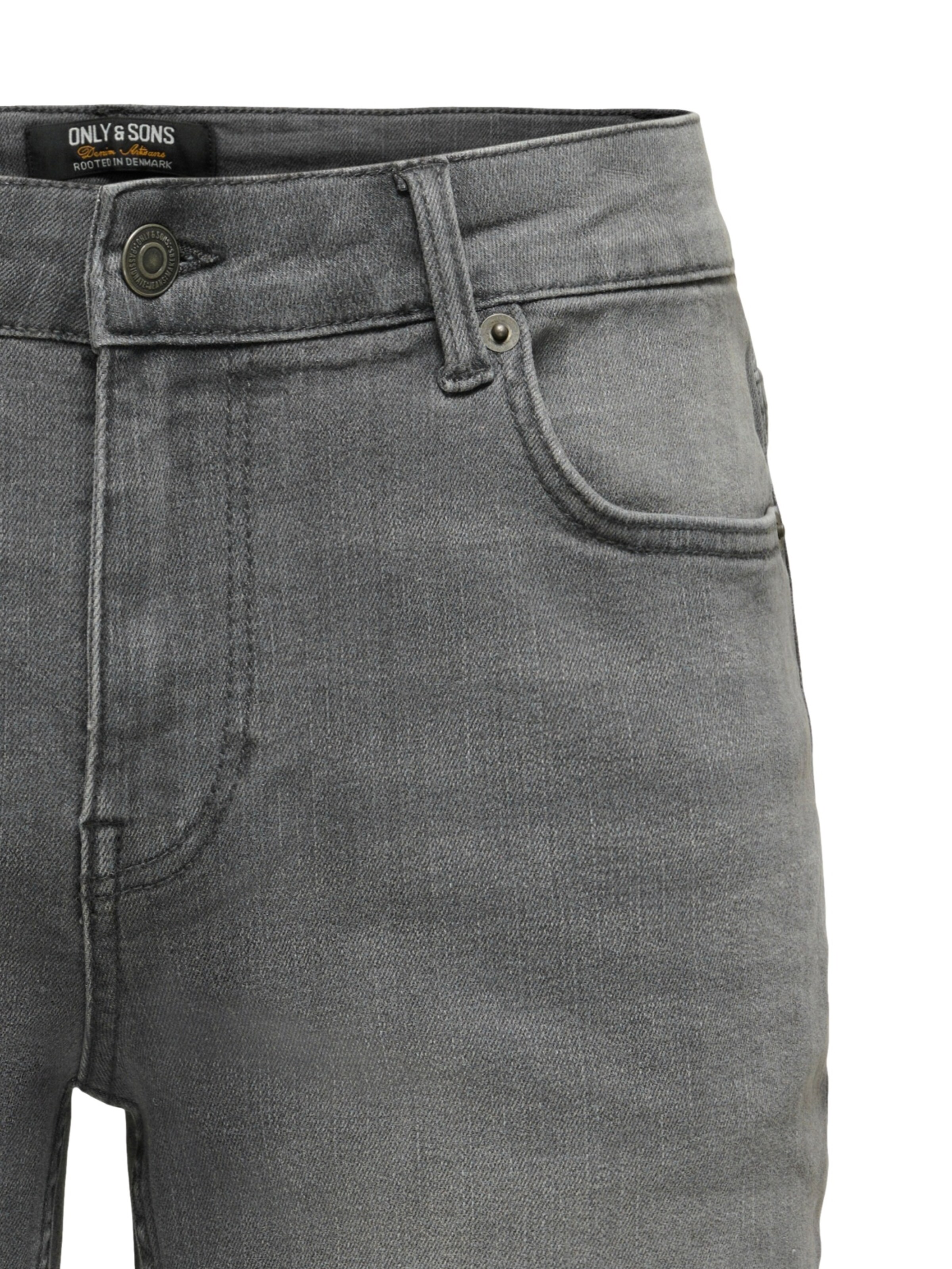 Only & Sons Regular Shorts 'Ply 6186' in Grau