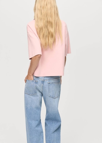 MANGO Sweater 'Comfy' in Pink