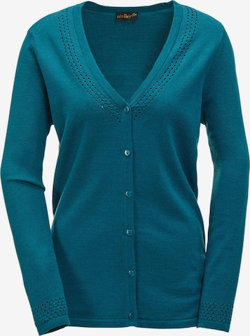 Goldner Strickjacke in Blau: predná strana