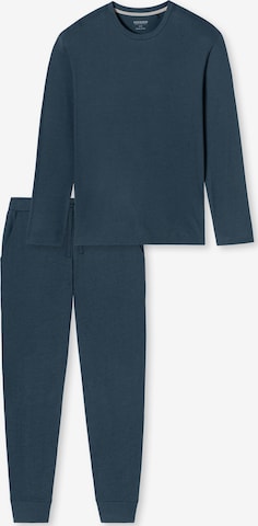 SCHIESSER Pajamas long 'Modern Nightwear' in Blue: front