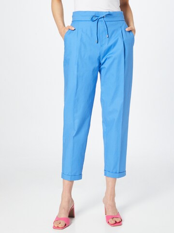 UNITED COLORS OF BENETTON tavaline Voltidega püksid, värv sinine: eest vaates