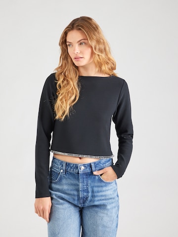 T-shirt Abercrombie & Fitch en noir : devant