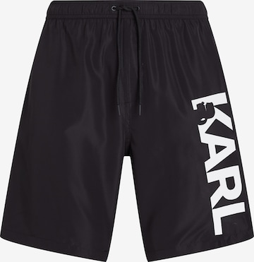 Pantaloncini da bagno di Karl Lagerfeld in nero: frontale