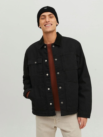 Bonnet 'DNA' JACK & JONES en noir : devant